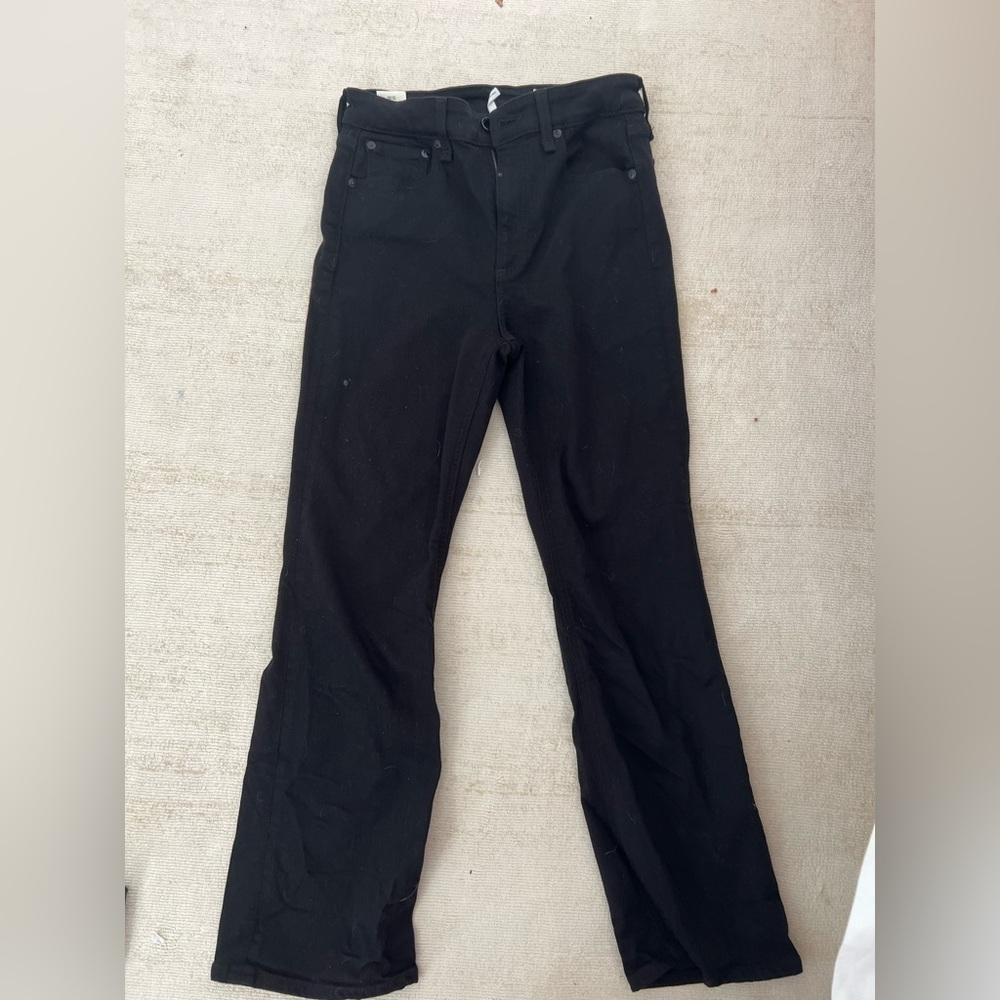 Rag & Bone Black Straight Jeans